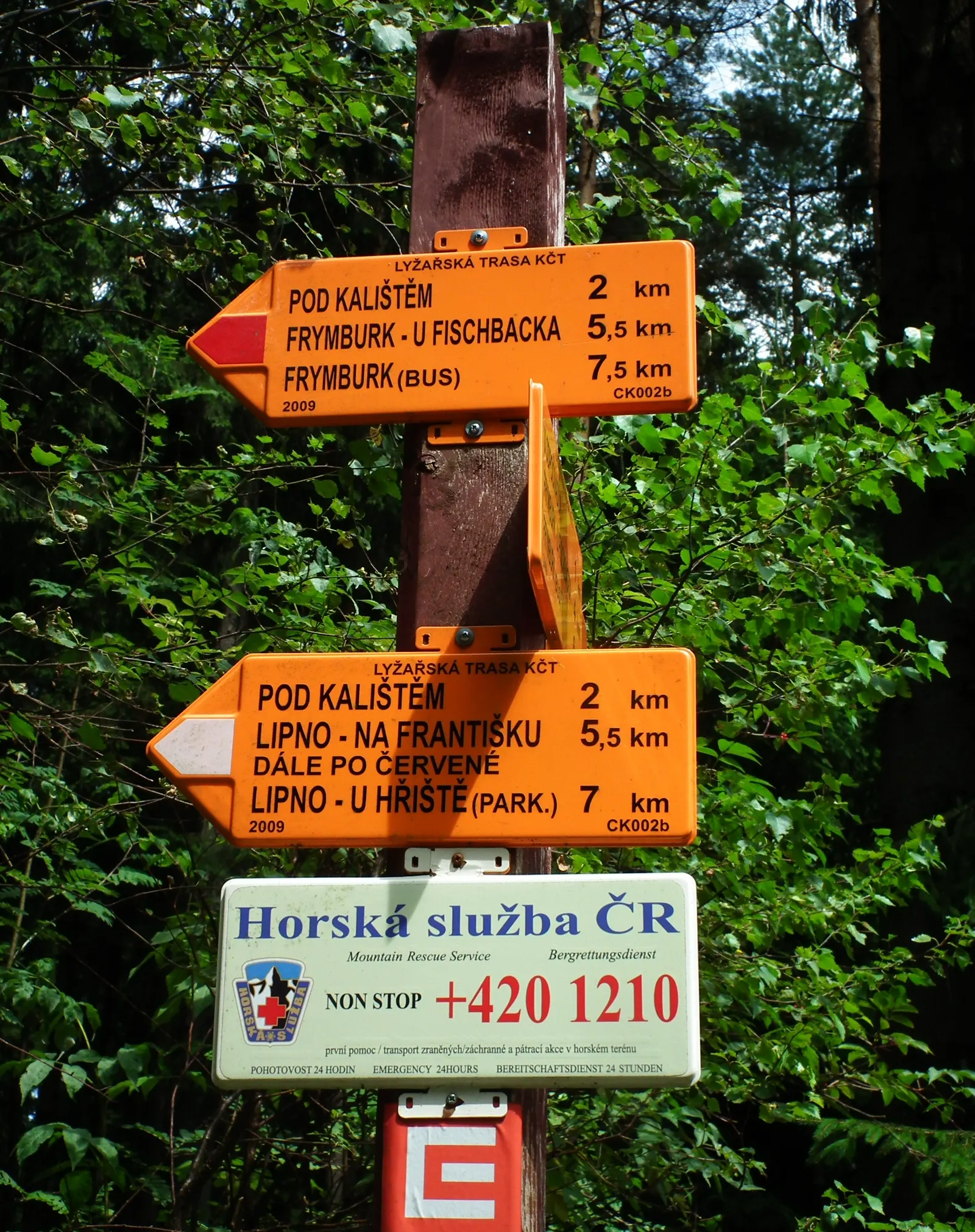Paths and views around Lipno
